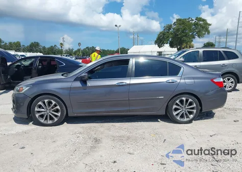 2015 Honda Accord Sport из США, поврежденный, VIN 1HGCR2F52FA245419